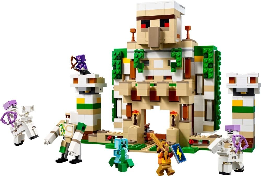LEGO Minecraft Forteca żelaznego golema 21250   klocki elementy zabawa łączenie figurki akcesoria figurka zestaw 
