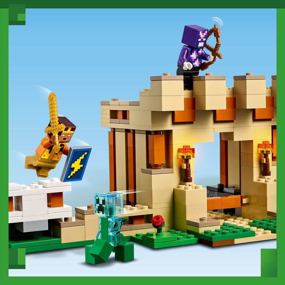 LEGO Minecraft Forteca żelaznego golema 21250   klocki elementy zabawa łączenie figurki akcesoria figurka zestaw 