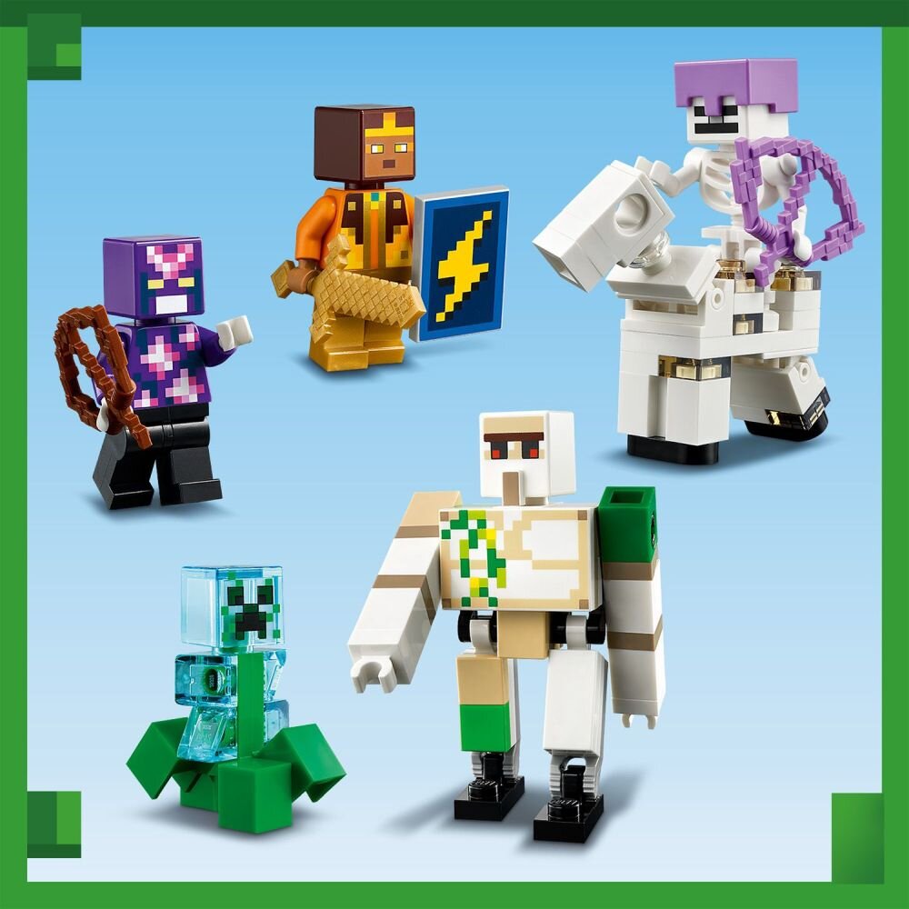 LEGO Minecraft Forteca żelaznego golema 21250   klocki elementy zabawa łączenie figurki akcesoria figurka zestaw 