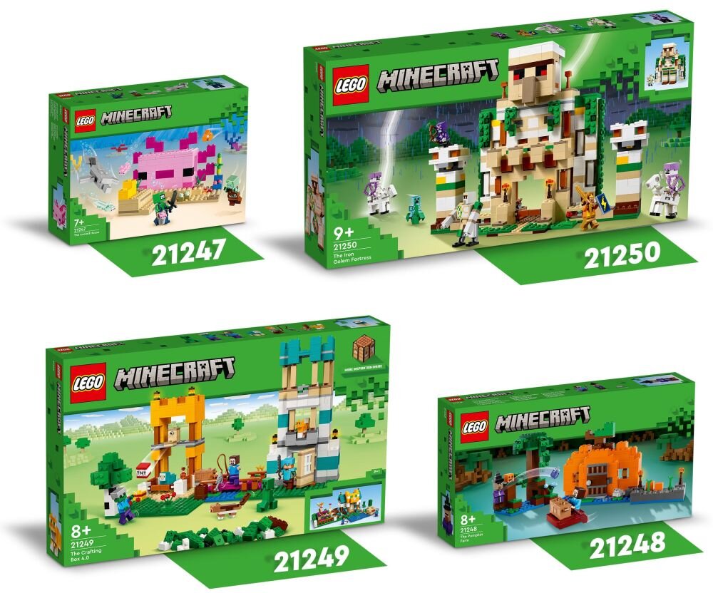 LEGO Minecraft Forteca żelaznego golema 21250   klocki elementy zabawa łączenie figurki akcesoria figurka zestaw 