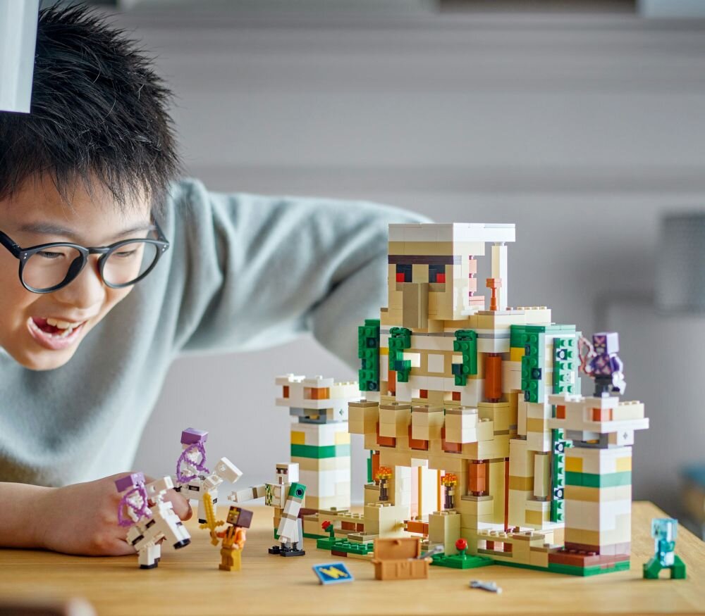 LEGO Minecraft Forteca żelaznego golema 21250   klocki elementy zabawa łączenie figurki akcesoria figurka zestaw 