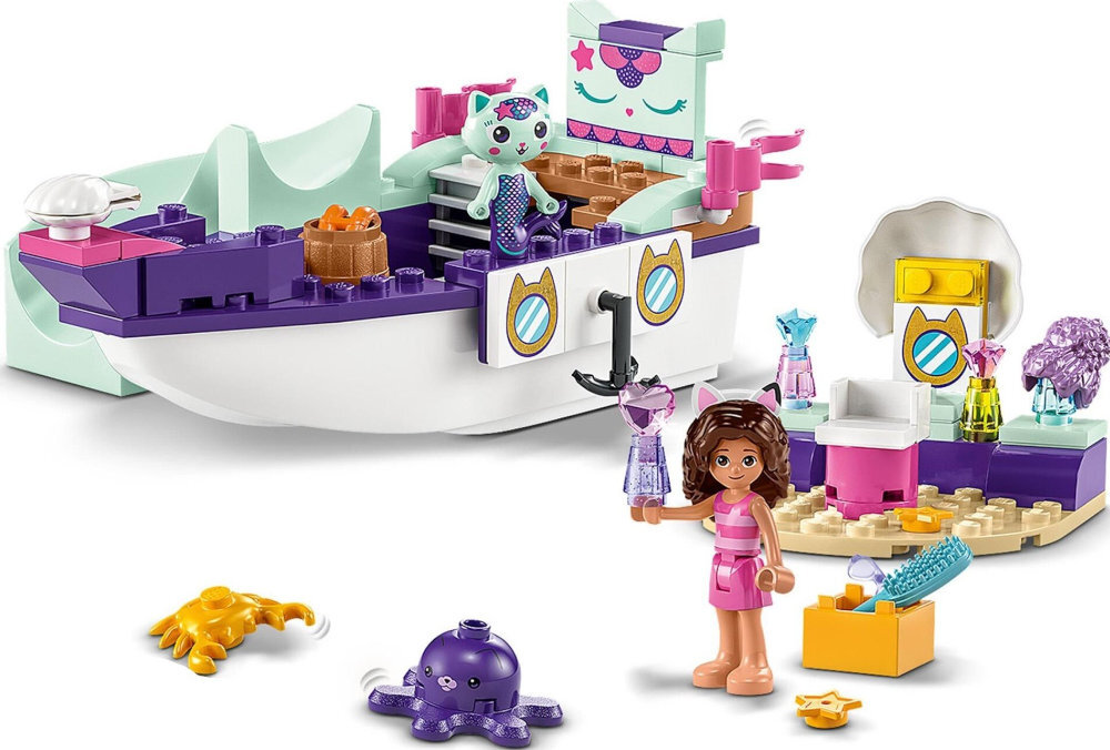 LEGO 10786 Gabby's Dollhouse Statek i spa Gabi i Syrenkotki zabawa edukacja rozwój wyposażenie kreatywność