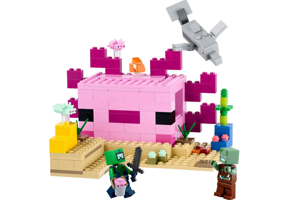 LEGO 21247 Minecraft Dom aksolotla zabawa edukacja rozwój wyposażenie kreatywność