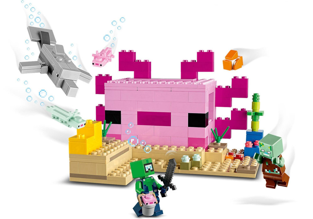 LEGO 21247 Minecraft Dom aksolotla zabawa edukacja rozwój wyposażenie kreatywność
