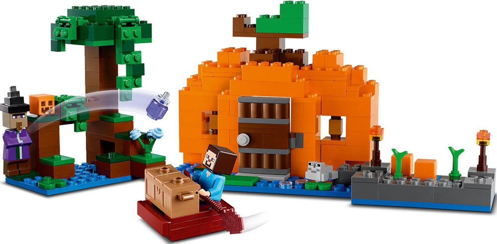 LEGO 21248 Minecraft Гарбузова ферма весела освіта розвиваюче обладнання творчість