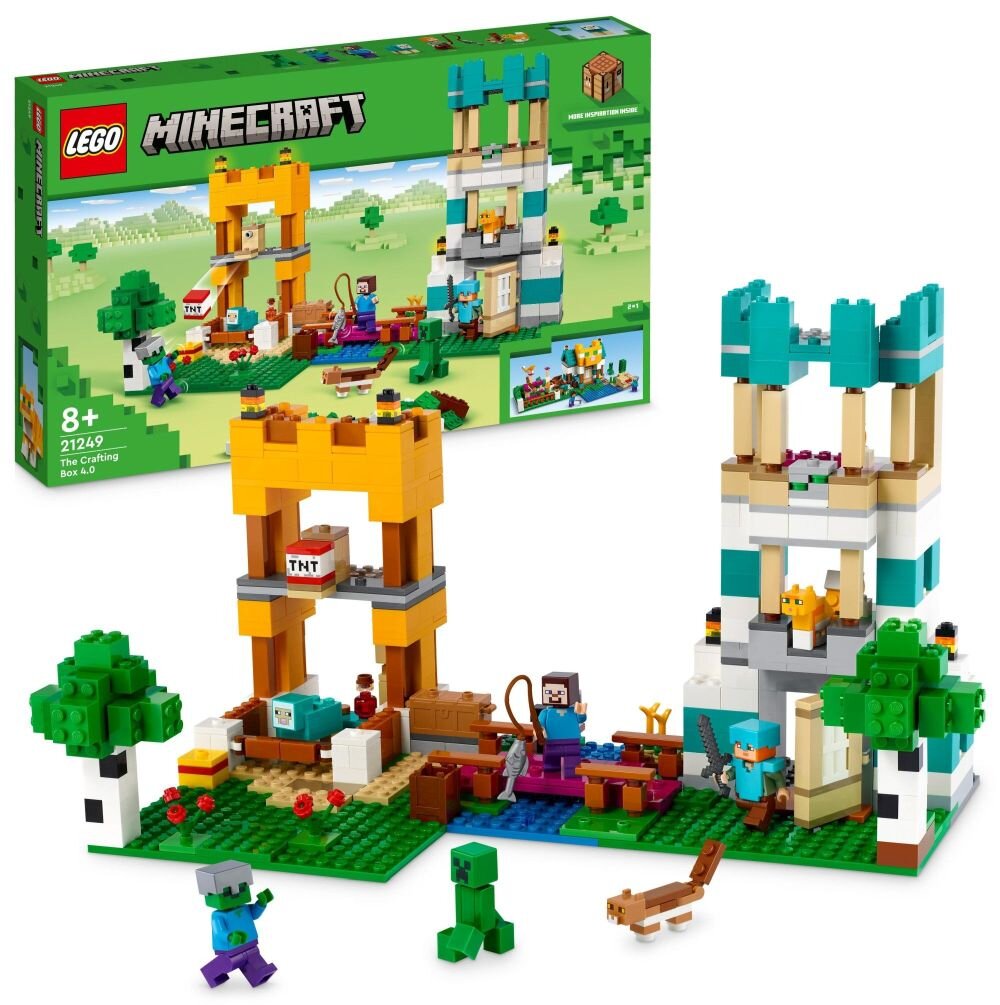 LEGO Minecraft Kreatywny warsztat 4.0 21249 klocki elementy zabawa łączenie figurki akcesoria figurka zestaw
