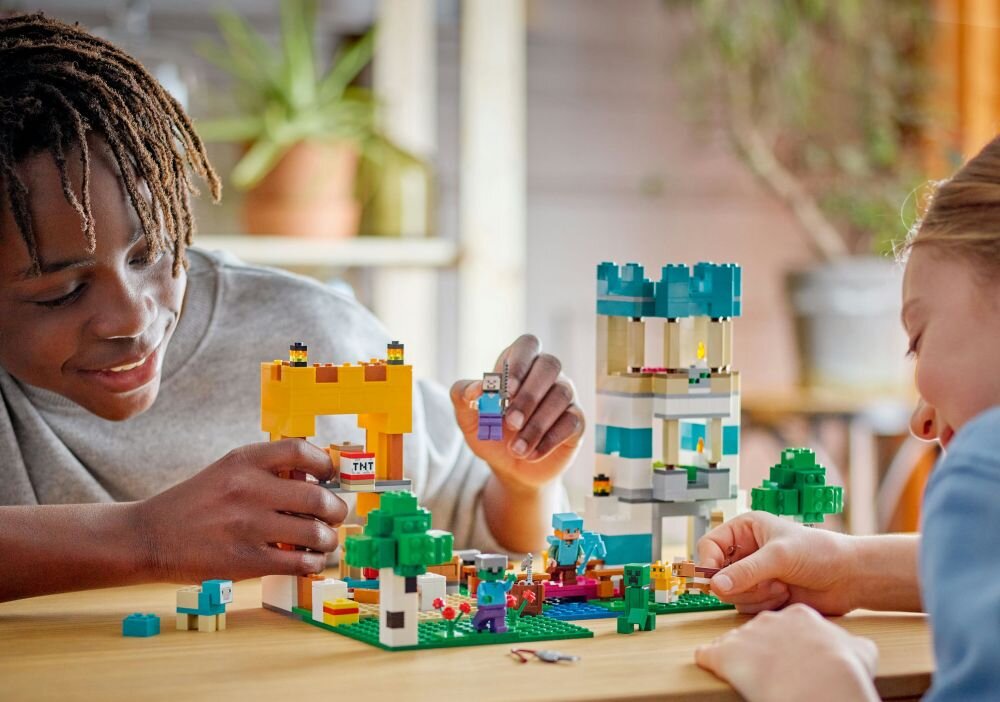 LEGO Minecraft Kreatywny warsztat 4.0 21249 klocki elementy zabawa łączenie figurki akcesoria figurka zestaw