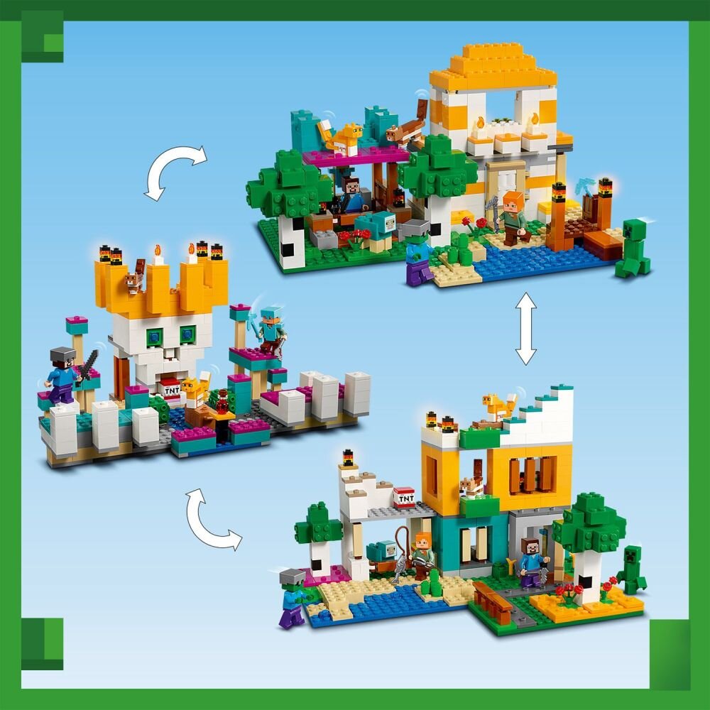 LEGO Minecraft Kreatywny warsztat 4.0 21249 klocki elementy zabawa łączenie figurki akcesoria figurka zestaw