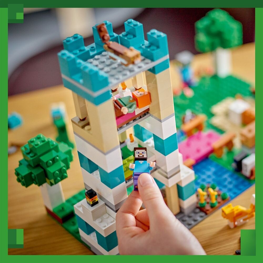 LEGO Minecraft Kreatywny warsztat 4.0 21249 klocki elementy zabawa łączenie figurki akcesoria figurka zestaw
