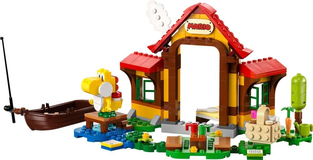 LEGO Super Mario Piknik w domu Mario — zestaw rozszerzający 71422 klocki elementy zabawa łączenie figurki akcesoria figurka zestaw