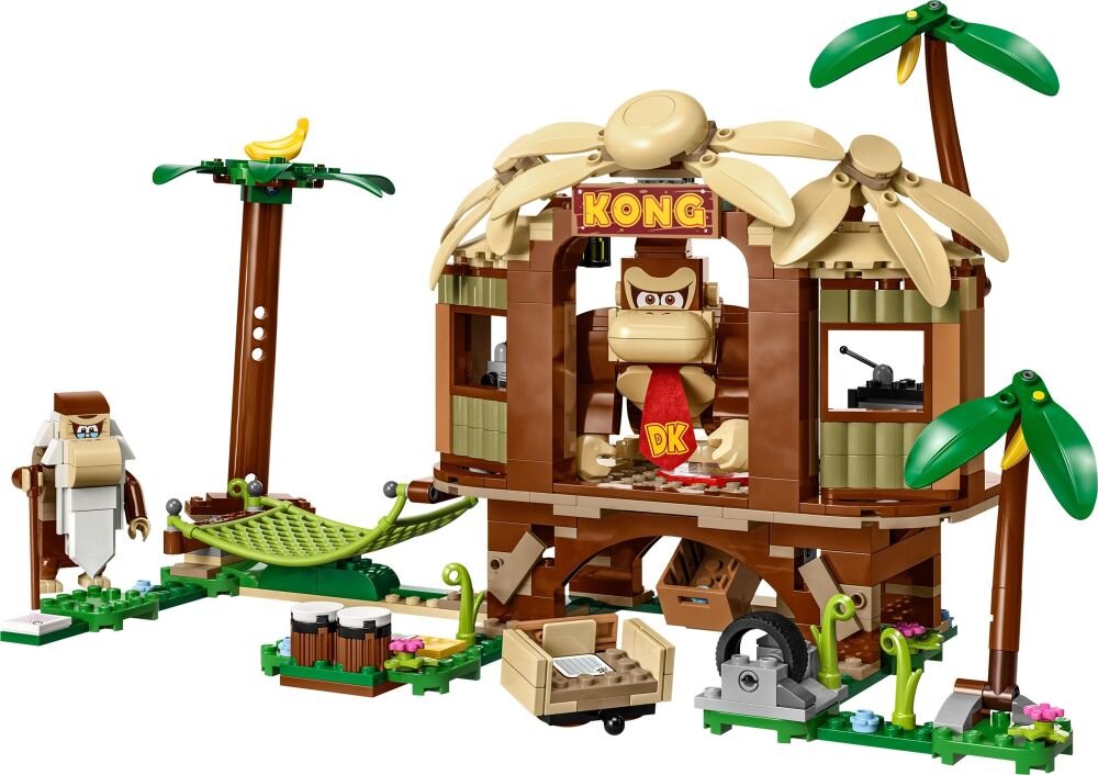 LEGO Super Mario Domek na drzewie Donkey Konga zestaw rozszerzający 71424 klocki elementy zabawa łączenie figurki akcesoria figurka zestaw