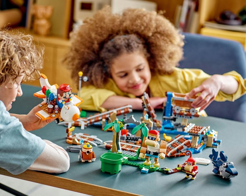 LEGO Super Mario Przejażdżka wagonikiem Diddy Konga - zestaw rozszerzający 71425 klocki elementy zabawa łączenie figurki akcesoria figurka zestaw