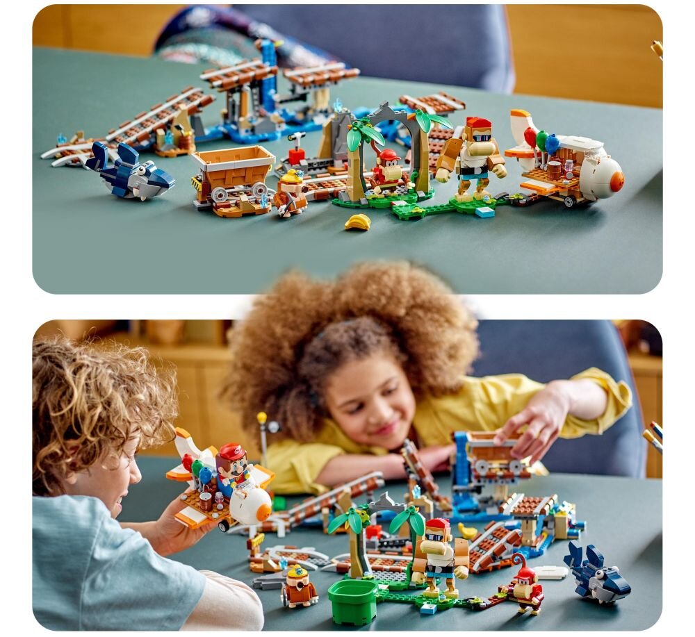 LEGO Super Mario Przejażdżka wagonikiem Diddy Konga - zestaw rozszerzający 71425 klocki elementy zabawa łączenie figurki akcesoria figurka zestaw