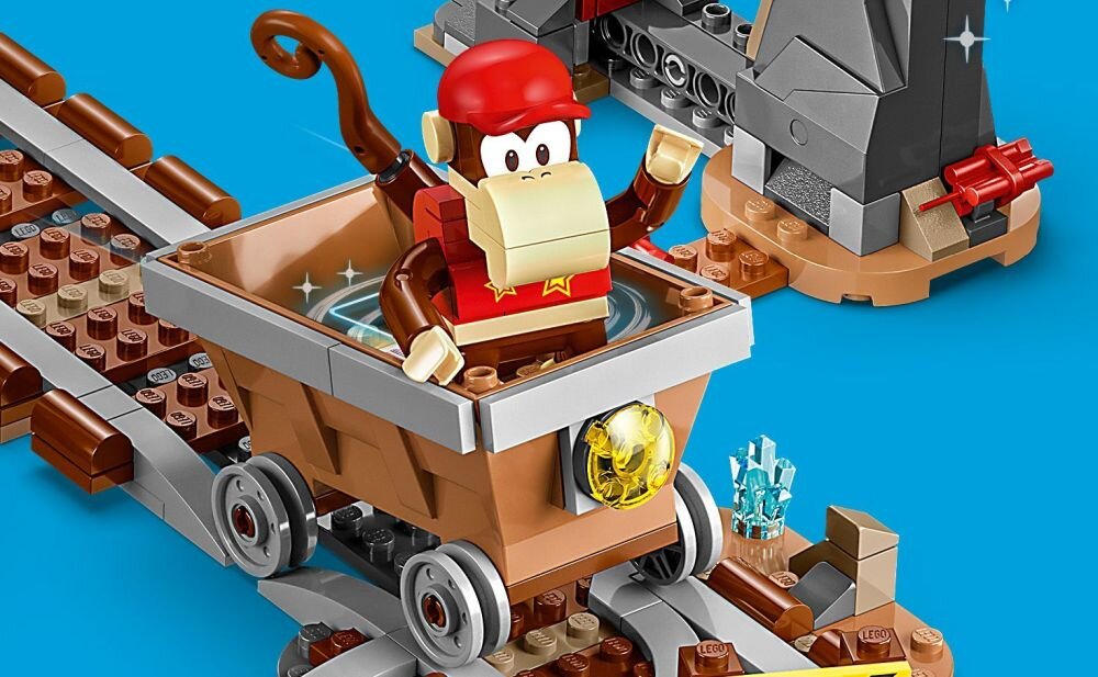 LEGO Super Mario Przejażdżka wagonikiem Diddy Konga - zestaw rozszerzający 71425 klocki elementy zabawa łączenie figurki akcesoria figurka zestaw