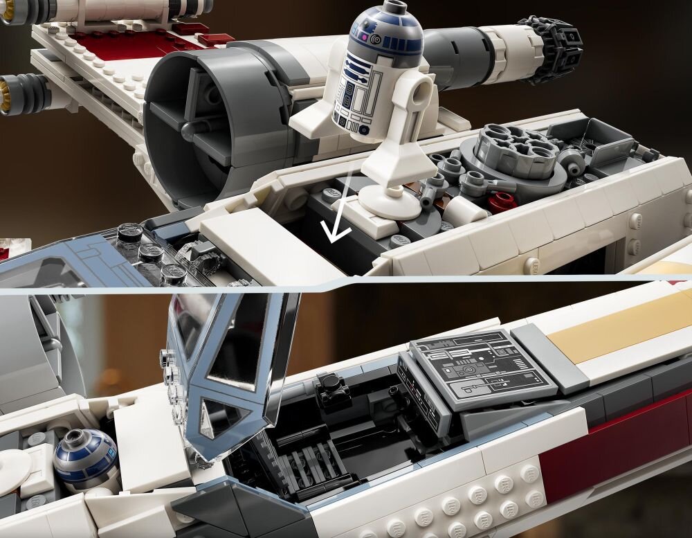 LEGO Star Wars Myśliwiec X-Wing 75355 klocki elementy zabawa łączenie figurki akcesoria figurka zestaw