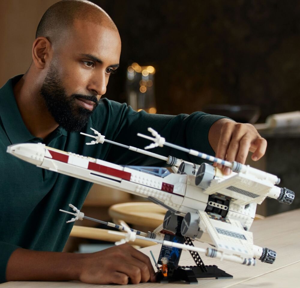 LEGO Star Wars Myśliwiec X-Wing 75355 klocki elementy zabawa łączenie figurki akcesoria figurka zestaw