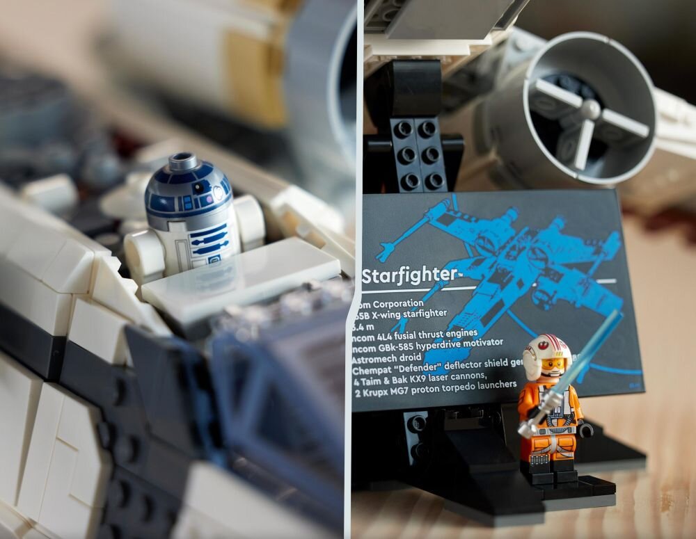 LEGO Star Wars Myśliwiec X-Wing 75355 klocki elementy zabawa łączenie figurki akcesoria figurka zestaw
