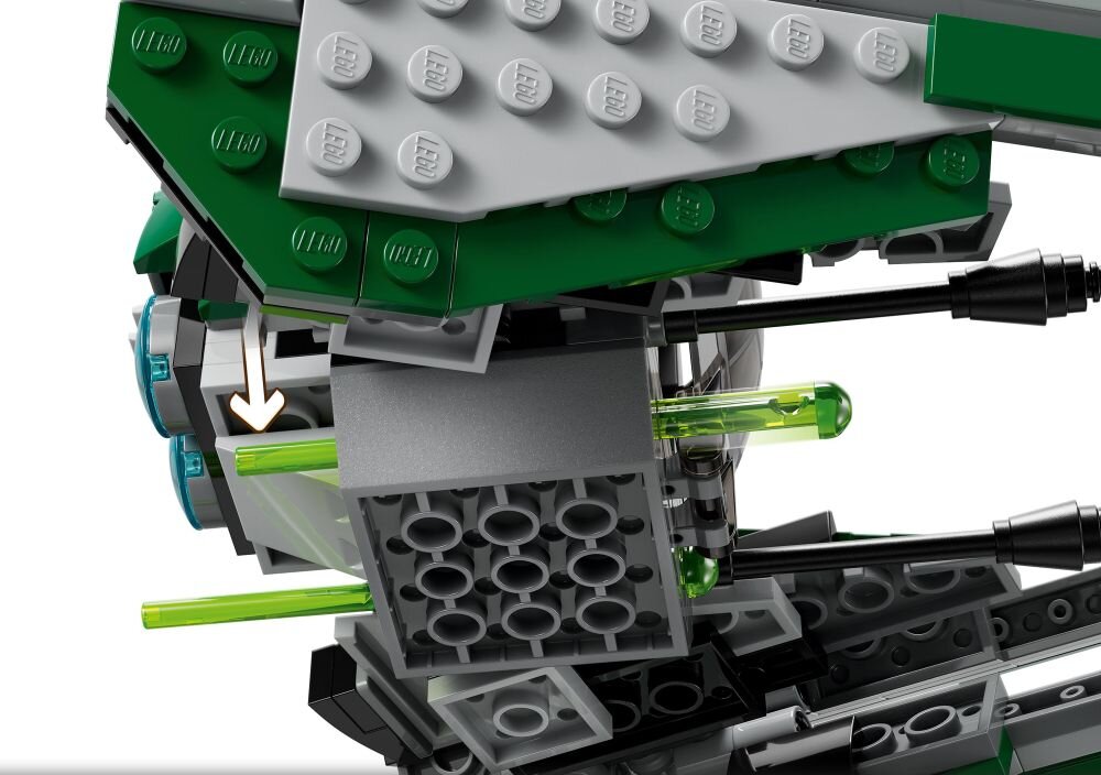 LEGO Star Wars Jedi Starfighter Yody 75360   klocki elementy zabawa łączenie figurki akcesoria figurka zestaw 