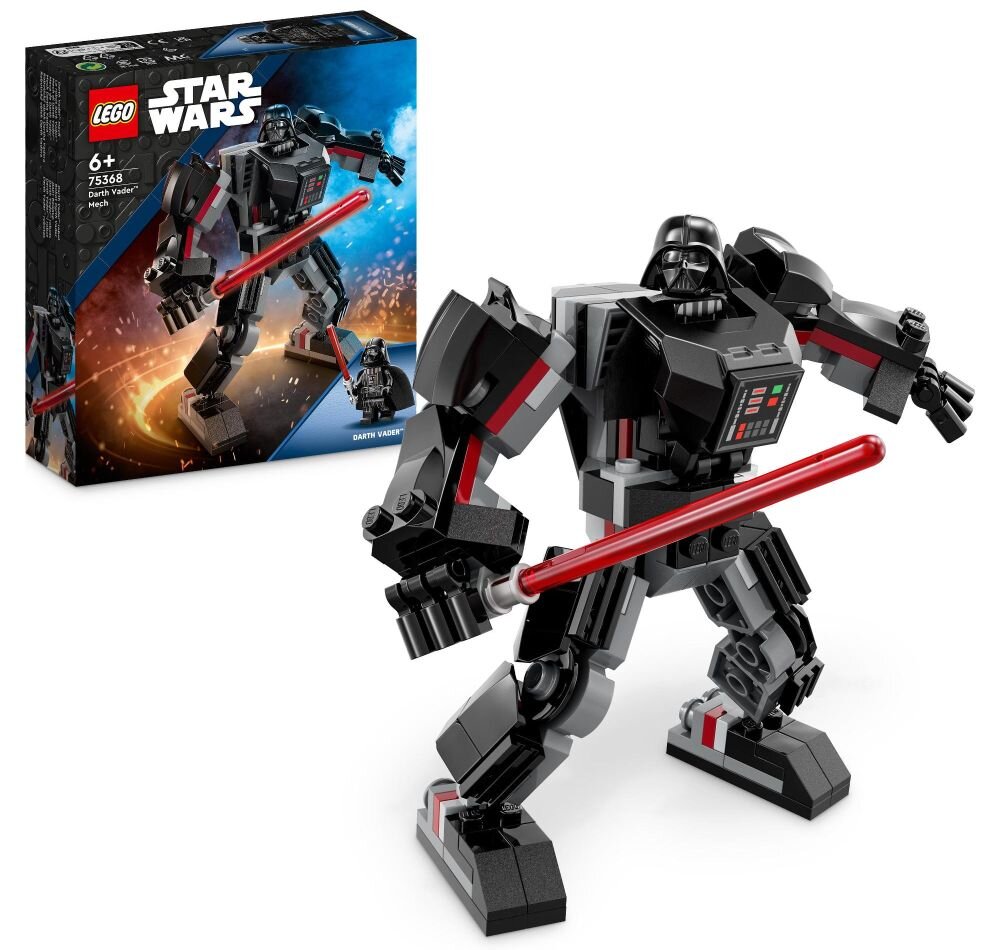 LEGO Star Wars Mech Dartha Vadera 75368 klocki elementy zabawa łączenie figurki akcesoria figurka zestaw