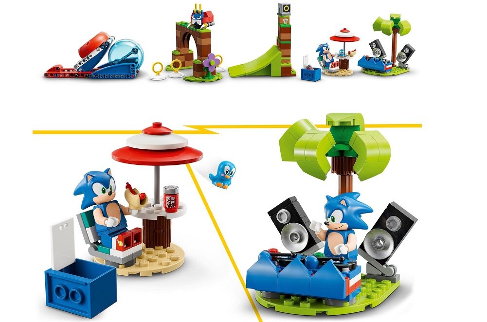 LEGO Sonic the Hedgehog Sonic — wyzwanie z pędzącą kulą 76990 dziecko kreatywność zabawa nauka rozwój klocki figurki minifigurki jakość tradycja konstrukcja nauka wyobraźnia role jakość bezpieczeństwo wyobraźnia budowanie pasja hobby funkcje instrukcja aplikacja LEGO Builder