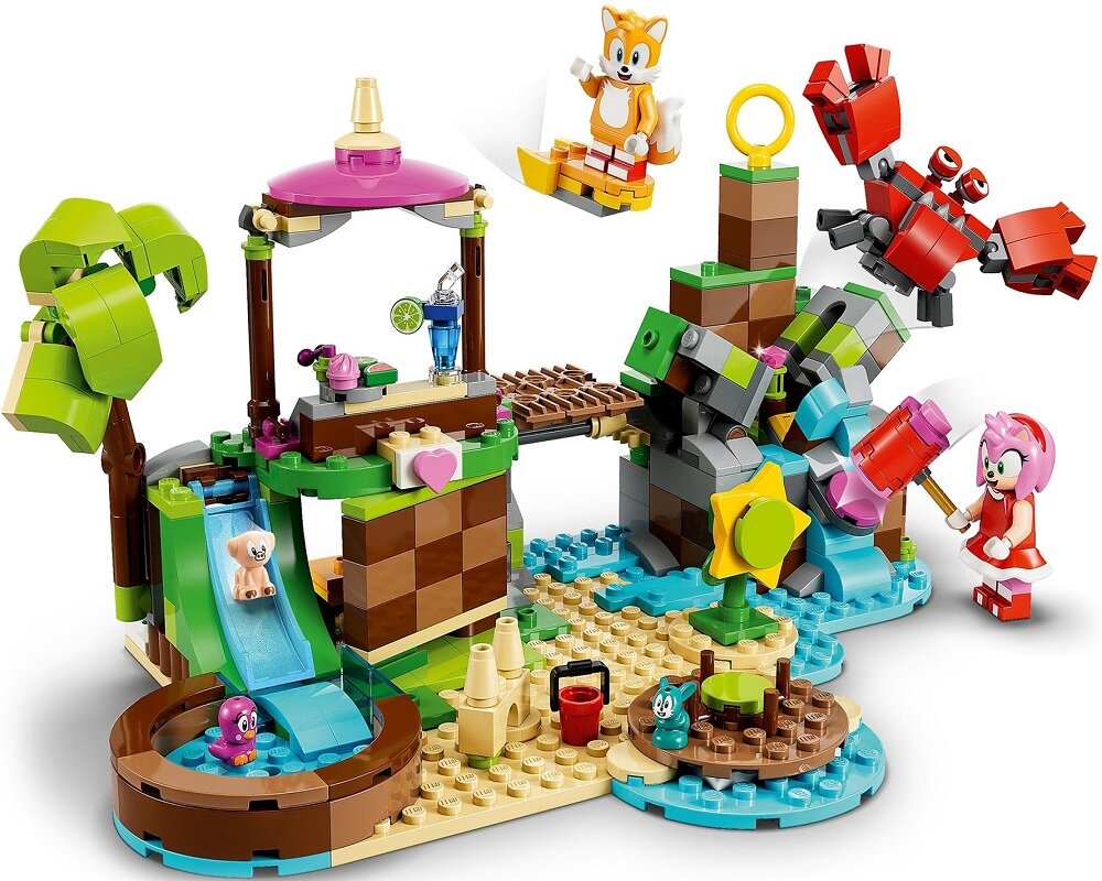 LEGO Sonic the Hedgehog Wyspa dla zwierząt Amy 76992 dziecko kreatywność zabawa nauka rozwój klocki figurki minifigurki jakość tradycja konstrukcja nauka wyobraźnia role jakość bezpieczeństwo wyobraźnia budowanie pasja hobby funkcje instrukcja aplikacja LEGO Builder