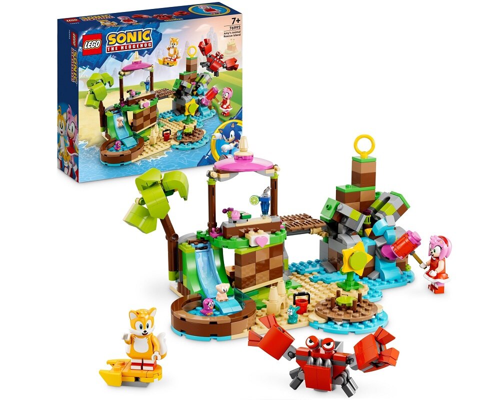LEGO Sonic the Hedgehog Wyspa dla zwierząt Amy 76992 dziecko kreatywność zabawa nauka rozwój klocki figurki minifigurki jakość tradycja konstrukcja nauka wyobraźnia role jakość bezpieczeństwo wyobraźnia budowanie pasja hobby funkcje instrukcja aplikacja LEGO Builder