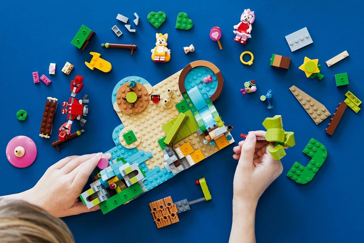 LEGO Sonic the Hedgehog Wyspa dla zwierząt Amy 76992 dziecko kreatywność zabawa nauka rozwój klocki figurki minifigurki jakość tradycja konstrukcja nauka wyobraźnia role jakość bezpieczeństwo wyobraźnia budowanie pasja hobby funkcje instrukcja aplikacja LEGO Builder