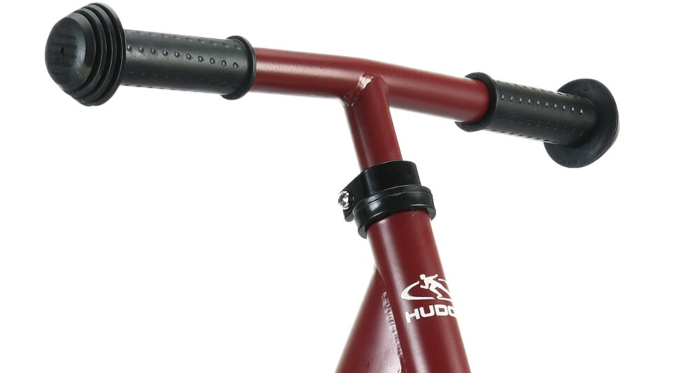 Rowerek biegowy HUDORA Classic Balance Bike Bordowy kierownica wygodna regulowana w zakresie 50-58 cm standardowe uchwyty antyposlizgowa powloka