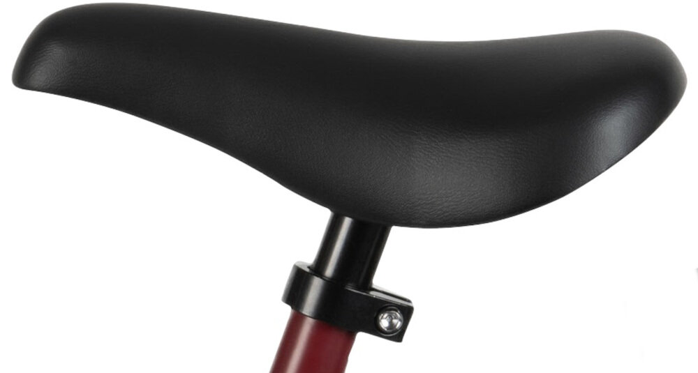Rowerek biegowy HUDORA Classic Balance Bike Bordowy regulacja wysokosci siodelka w zakresie 30-42 cm minimalne ryzyko wystepowania otarc ergonomiczna forma miekkie wykonczenie siedziska