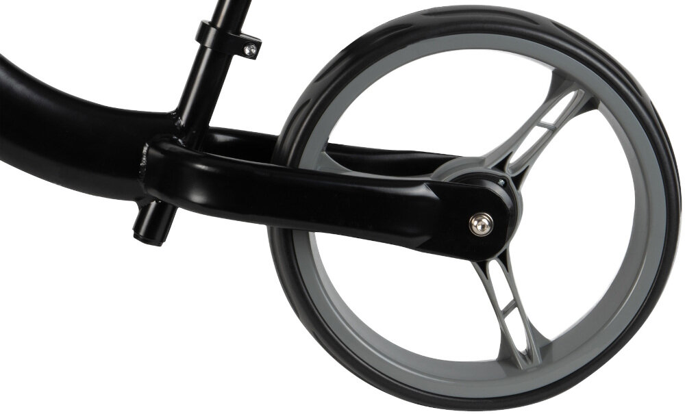 Rowerek biegowy HUDORA Classic Balance Bike Czarny kolka szeroko rozstawione 12-calowe z materialu EVA nie wymagaja pompowania