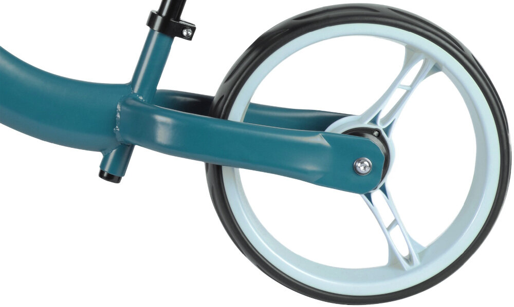 Rowerek biegowy HUDORA Classic Balance Bike Niebieski kolka szeroko rozstawione 12-calowe z materialu EVA nie wymagaja pompowania