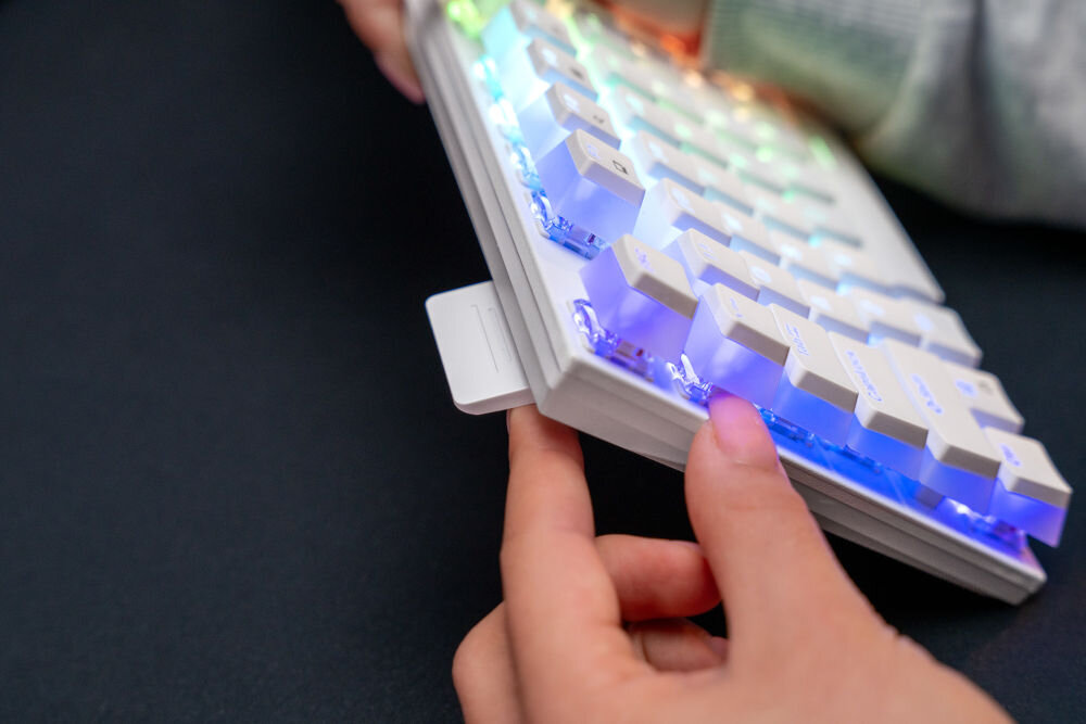 Klawiatura MAD DOG GK910W Gateron Red Biały sterowanik programowania