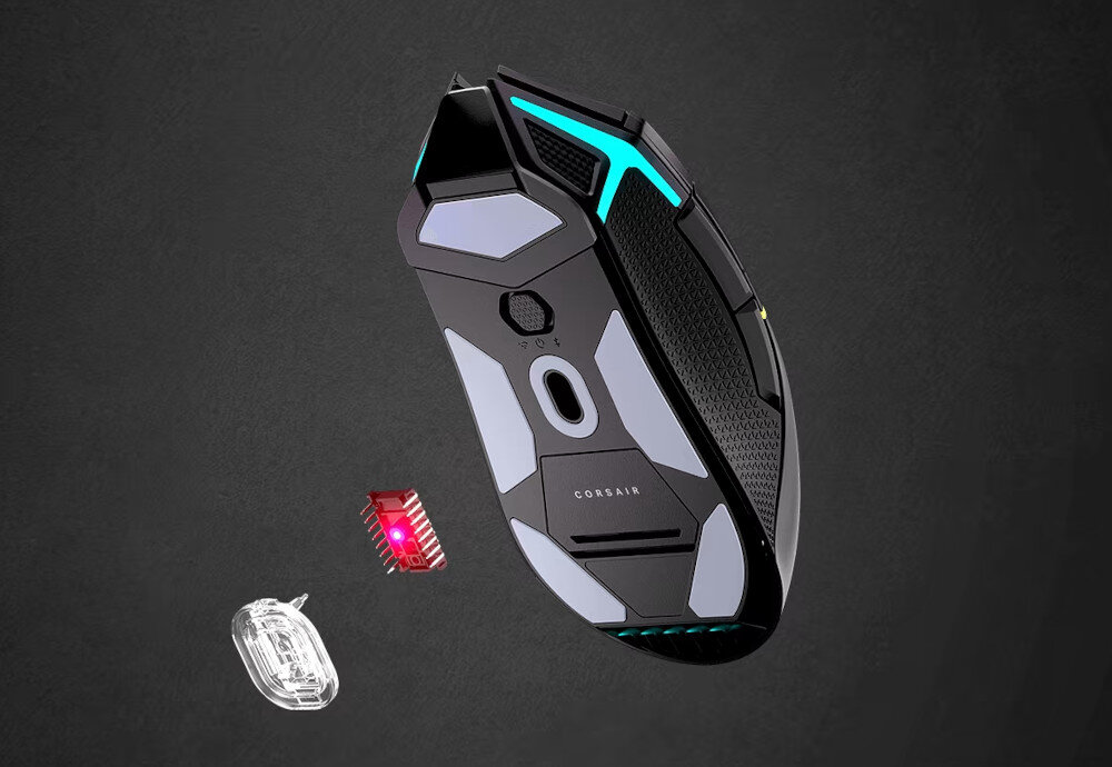Mysz CORSAIR Nightsabre Wireless czujnik rozdzielczość regulacja
