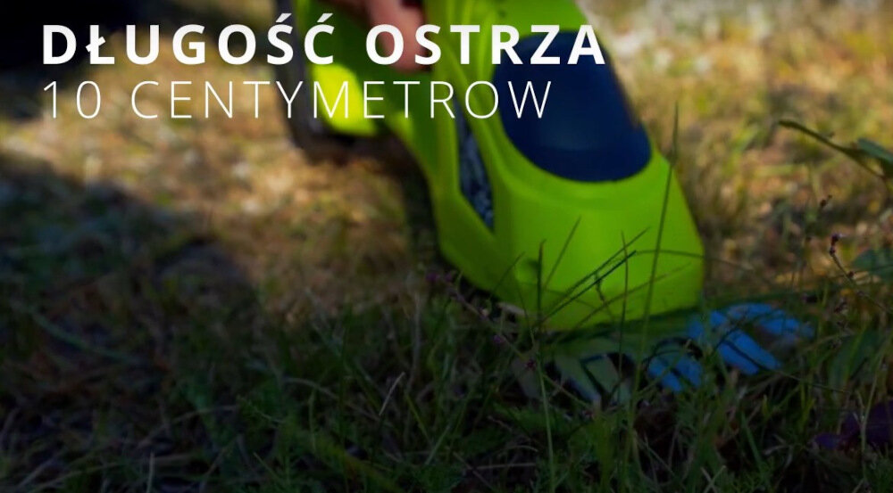 Nożyce do żywopłotu - trawy GREENSO UAO011 20V akumulatorowe ostrze do trawy szerokosc 10 cm