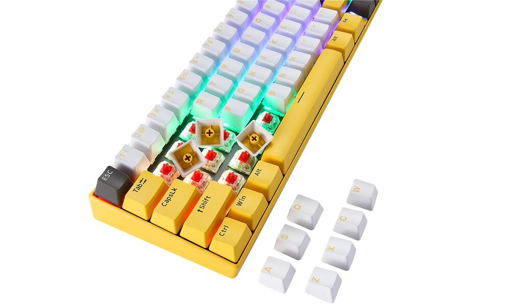 Klawiatura MOTOSPEED Dla graczy Anti-ghosting Podświetlenie RGB tryby podświetlenia Mechaniczna wytrzymała