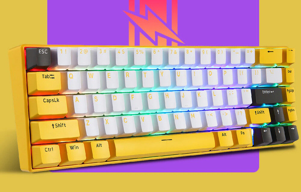 Klawiatura MOTOSPEED Dla graczy Anti-ghosting Podświetlenie RGB tryby podświetlenia Mechaniczna wytrzymała