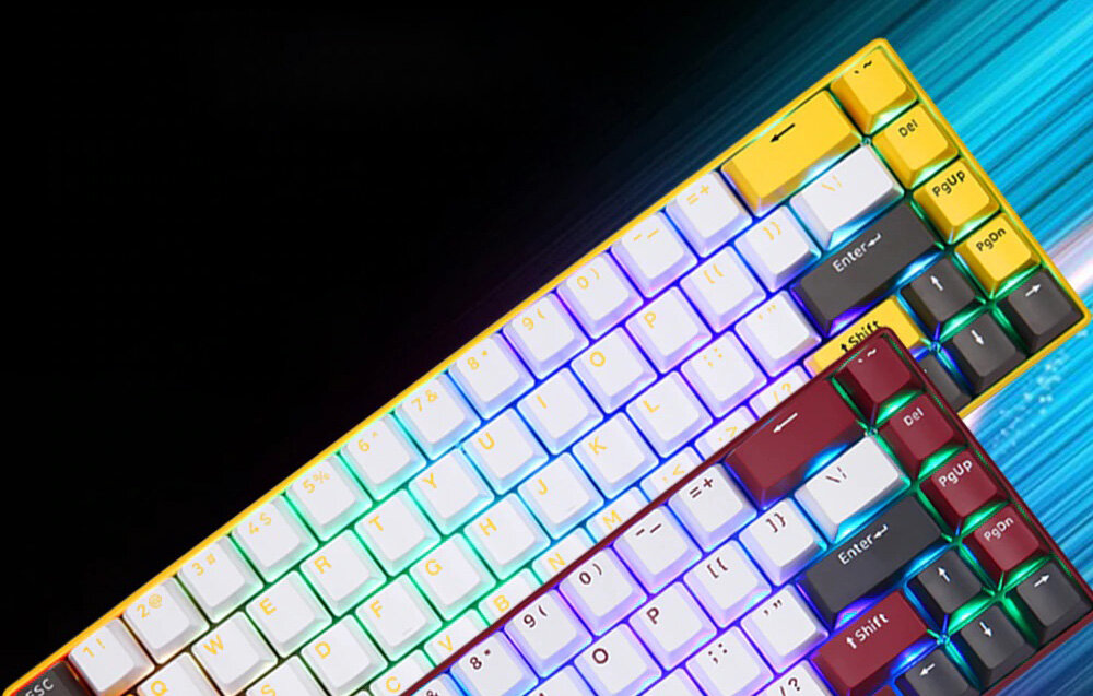 Klawiatura MOTOSPEED Dla graczy Anti-ghosting Podświetlenie RGB tryby podświetlenia Mechaniczna wytrzymała
