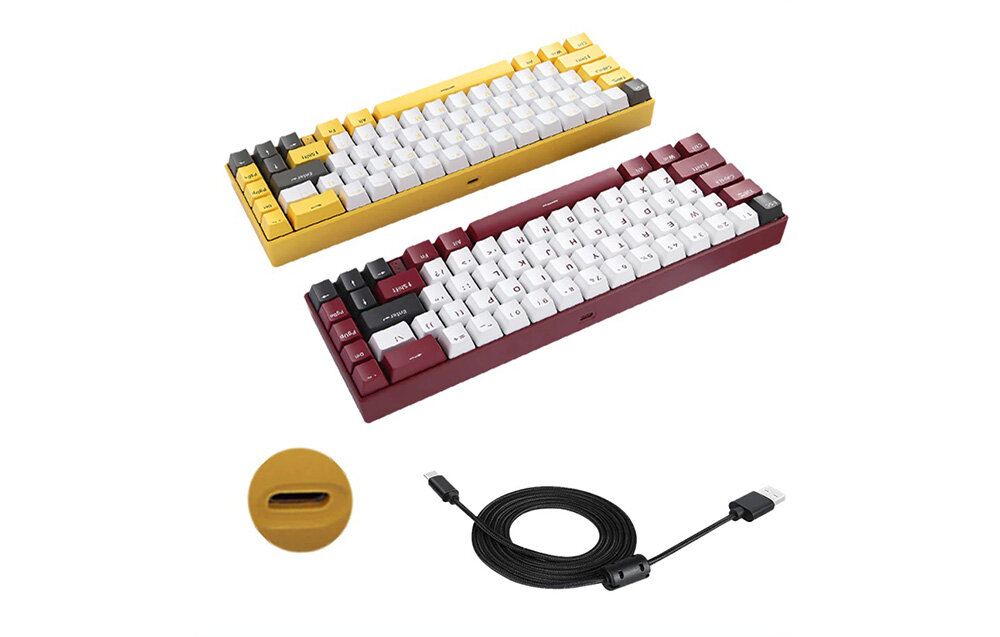 Klawiatura MOTOSPEED Dla graczy Anti-ghosting Podświetlenie RGB tryby podświetlenia Mechaniczna wytrzymała