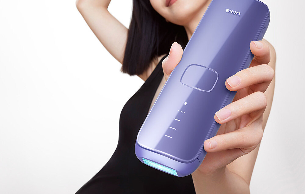 Depilator ULIKE Air3 UI06 Fioletowy usuwanie włosów partie ciała okulary ochronne automatyczne wyłączenie