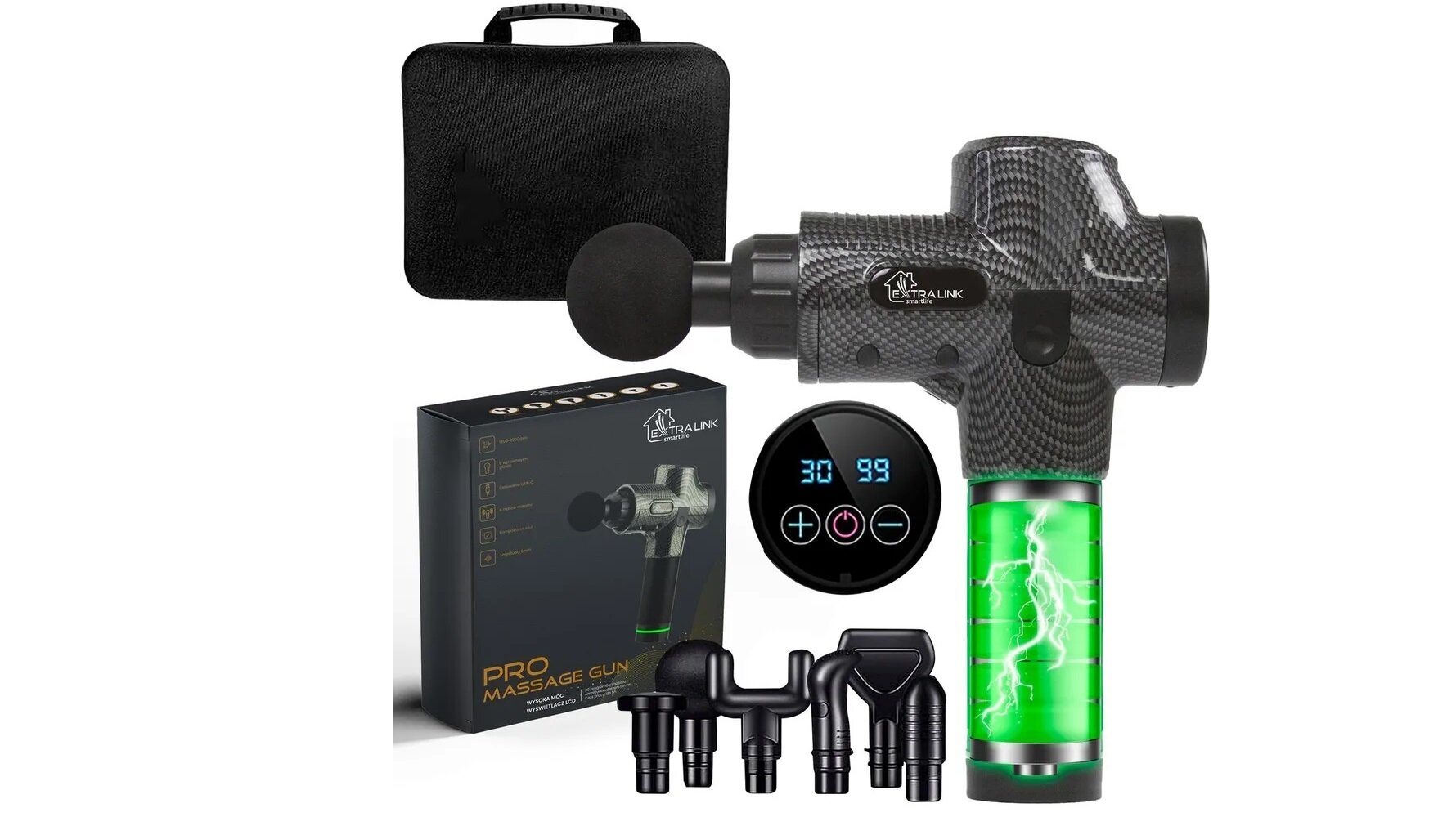 Pistolet do masażu EXTRALINK Gun Pro