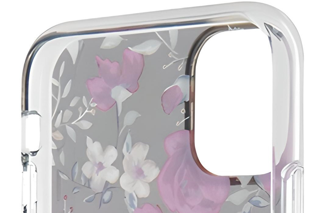 Etui GUESS Flower MagSafe Metal Logo do Apple iPhone 11/Xr luksus wytrzymałość marka elegancja styl wyrafinowanie