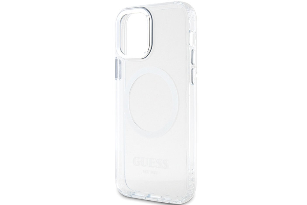 Etui GUESS Metal Outline Metal Logo do Apple iPhone 12/12 Pro luksus wytrzymałość marka elegancja styl wyrafinowanie