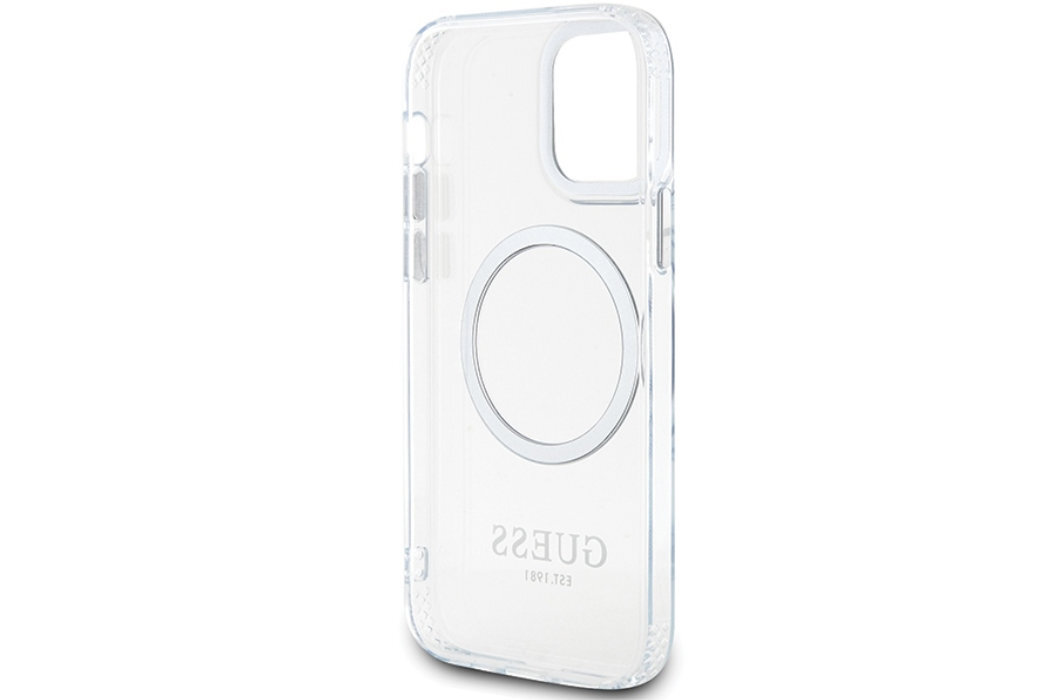 Etui GUESS Metal Outline Metal Logo do Apple iPhone 12/12 Pro luksus wytrzymałość marka elegancja styl wyrafinowanie