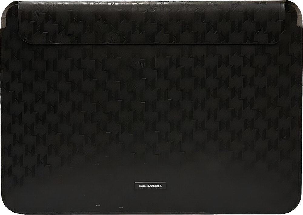 Etui na laptopa KARL LAGERFELD Saffiano Monogram Plaque 14 cali Czarny kompatybilność przeznaczenie cechy jakość