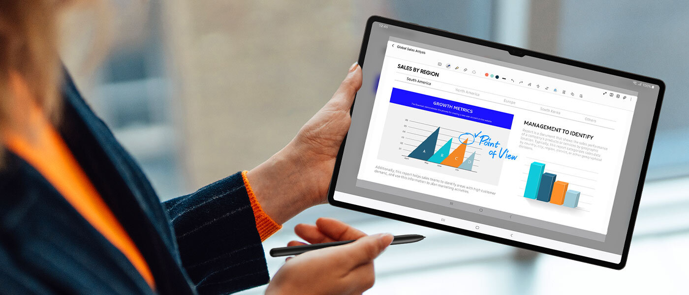 zdalne sterowanie za pomocą rysika S Pen