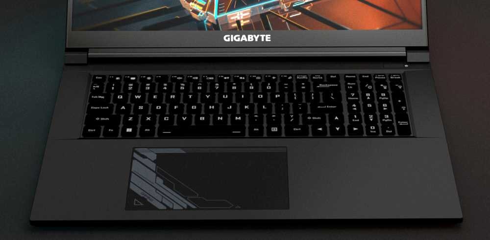 Laptop GIGABYTE G7 - touchpad