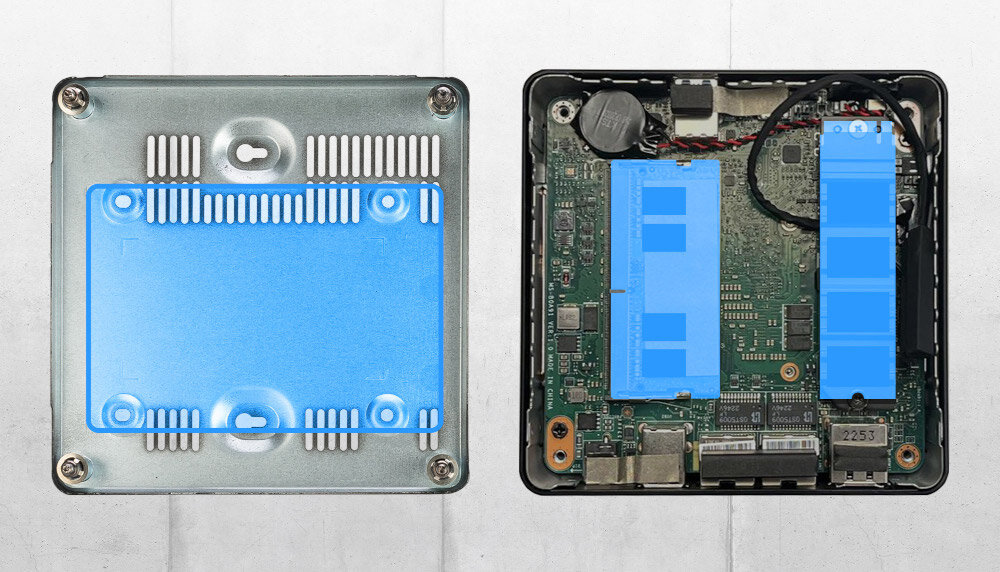 Komputer MSI Cubi N ADL-001EU dysk interfejsy miejsce kompatybilność