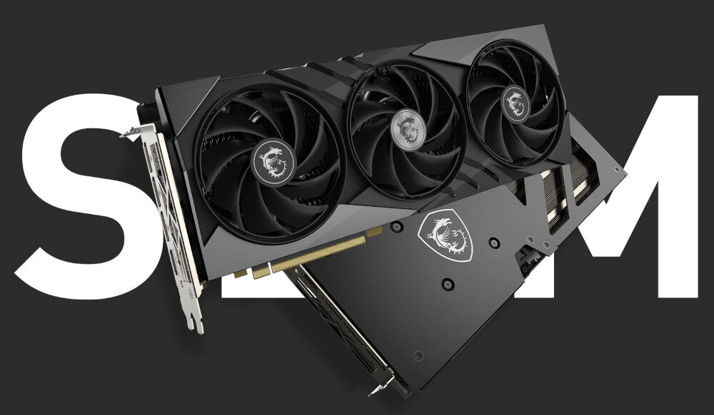 Karta graficzna MSI GeForce RTX 4060 Ti Gaming X Slim 16GB DLSS 3 styl wygląd obudowa design
