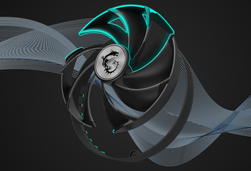 Karta graficzna MSI GeForce RTX 4060 Ti Gaming X Slim 16GB DLSS 3 chłodzenie wentylatory temperatura hałas radiator