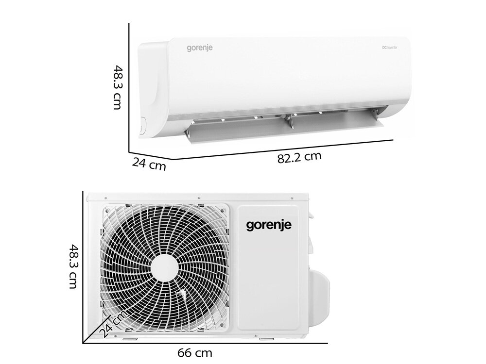 Klimatyzator Split, Pompa ciepła powietrze - powietrze GORENJE REA26IN KC REA26OUT KC